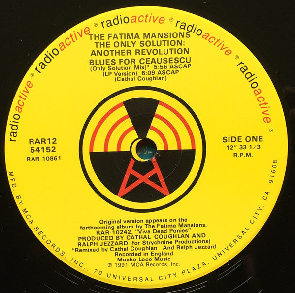 The Fatima Mansions : The Only Solution: Another Revolution (12")