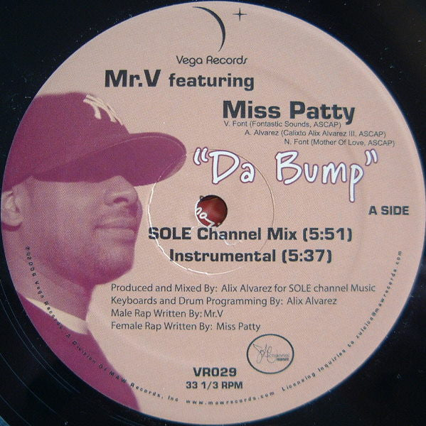 Mr. V (4) Featuring Miss Patty : Da Bump (12")