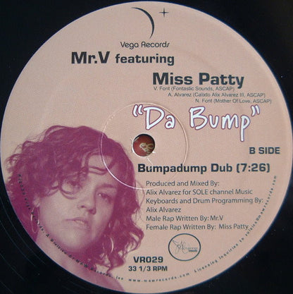 Mr. V (4) Featuring Miss Patty : Da Bump (12")