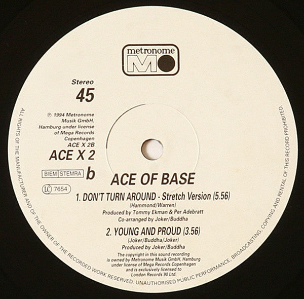 Ace Of Base : Don't Turn Around (The Aswad Mix) (12", Single)