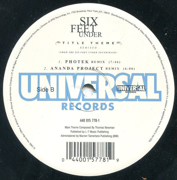 Thomas Newman : Six Feet Under Title Theme (Remixed) (12")