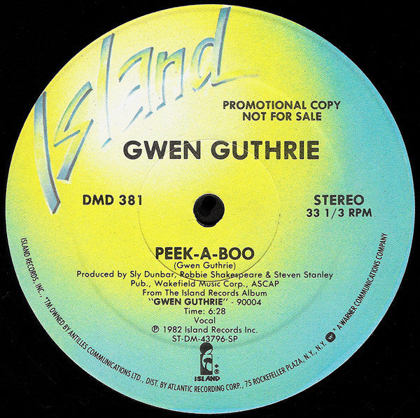 Gwen Guthrie : Peek-A-Boo (12", Promo)