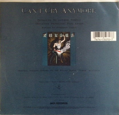 Kansas (2) : Can't Cry Anymore (7", Single)