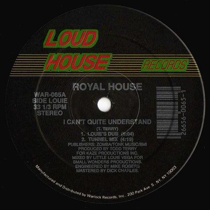 Royal House : I Can't Quite Understand (12")