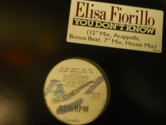 Elisa Fiorillo : You Don't Know (12", Promo)