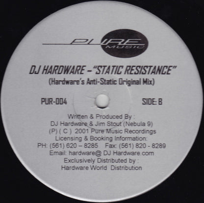 DJ Hardware : Static Resistance (Disc 1) (12")