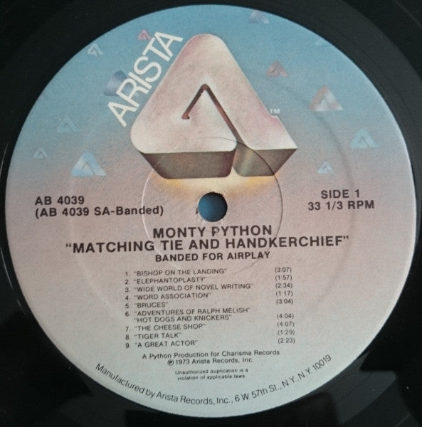 Monty Python : The Monty Python Matching Tie And Handkerchief (LP, Album, RE, Ban)