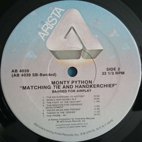 Monty Python : The Monty Python Matching Tie And Handkerchief (LP, Album, RE, Ban)