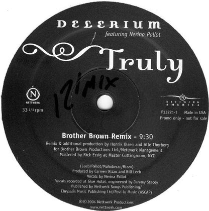 Delerium : Truly (2x12", Promo)