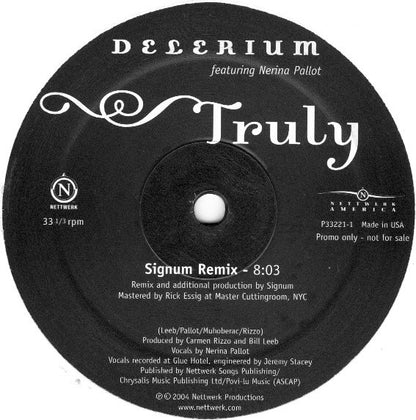 Delerium : Truly (2x12", Promo)