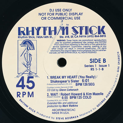 Various : Rhythm Stick 1-1 (2x12", Comp, Promo)