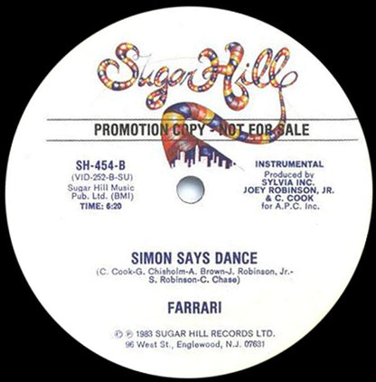 Farrari : Simon Says Dance (12", Promo)