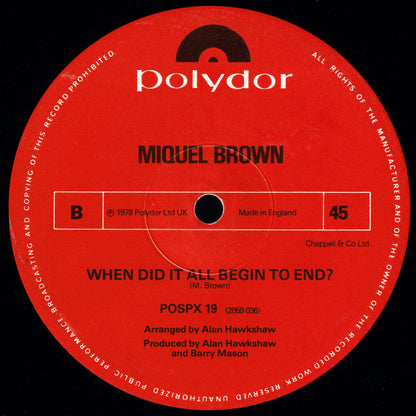 Miquel Brown : Symphony Of Love (12")