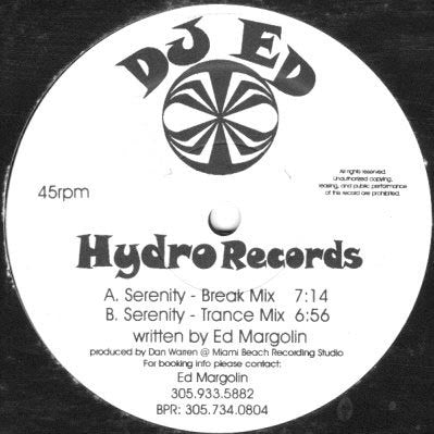 DJ ED (3) : Serenity (12")