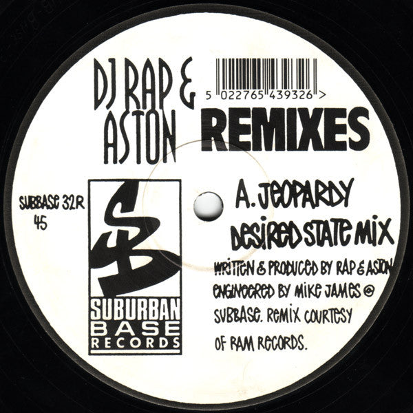 DJ Rap & Aston : Jeopardy (Remixes) (12")