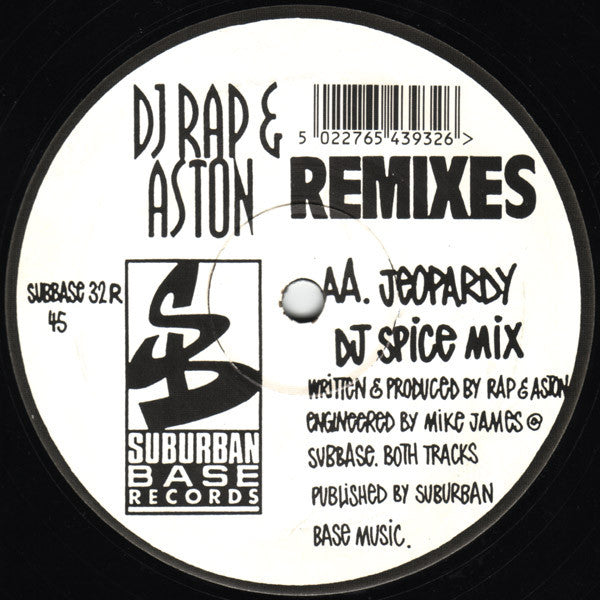 DJ Rap & Aston : Jeopardy (Remixes) (12")