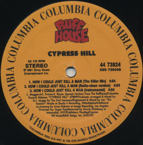 Cypress Hill : The Phuncky Feel One / How I Could Just Kill A Man (12", Single, Unofficial)