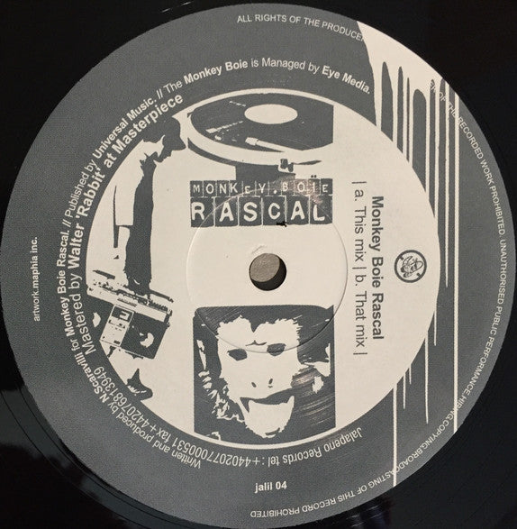 Monkey Boie Rascal : Dark Taste (12")