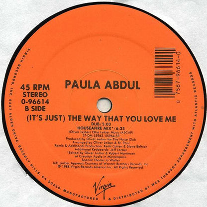 Paula Abdul : (It's Just) The Way That You Love Me (12", Single, Ora)