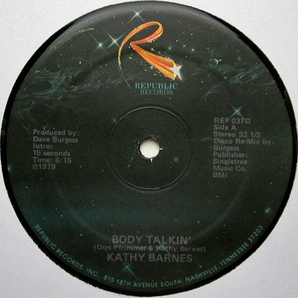 Kathy Barnes : Body Talkin' (12")