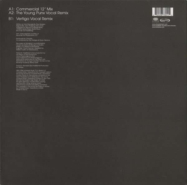 Chicane Feat. Tom Jones : Stoned In Love (12")