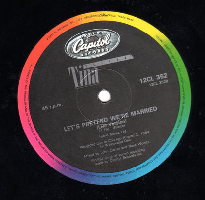 Tina Turner : I Can't Stand The Rain b/w Let's Pretend We're Married (12", Single)