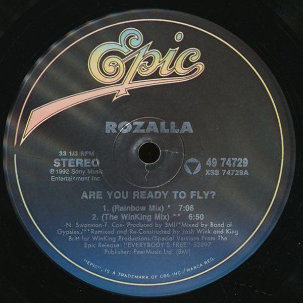 Rozalla : Are You Ready To Fly? (12")