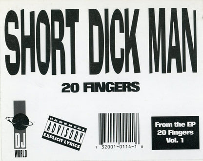 20 Fingers : Short Dick Man (12")