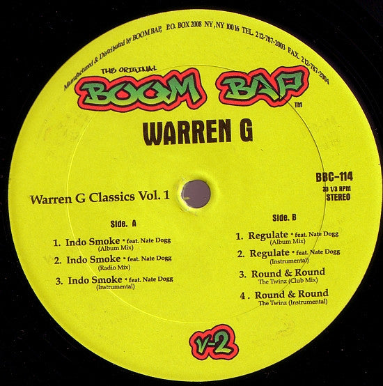 Warren G : Warren G Classics Vol. 1 (12", Unofficial)
