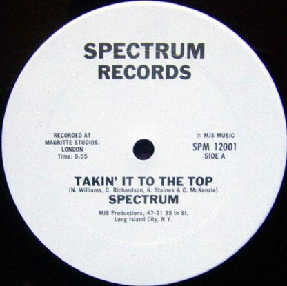 Spectrum (13) : Takin' It To The Top (12")