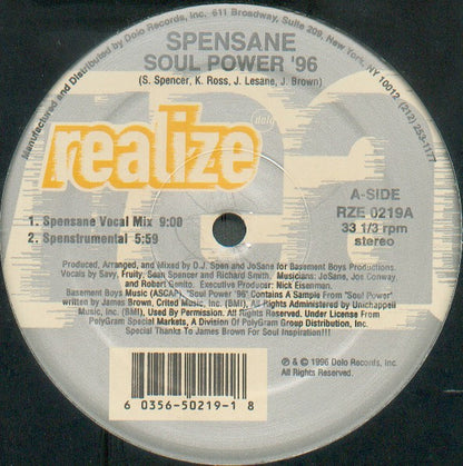 Spensane : Soul Power '96 (12")