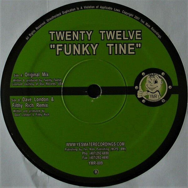 Twenty Twelve : Funky Tine (12")