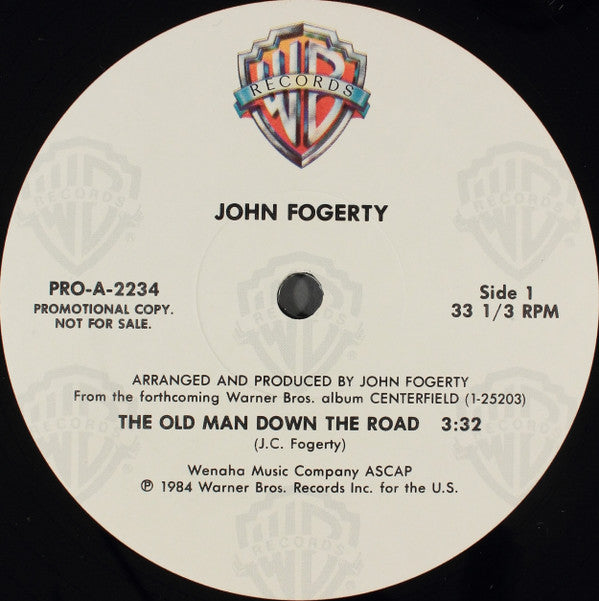 John Fogerty : The Old Man Down The Road (12", Promo)