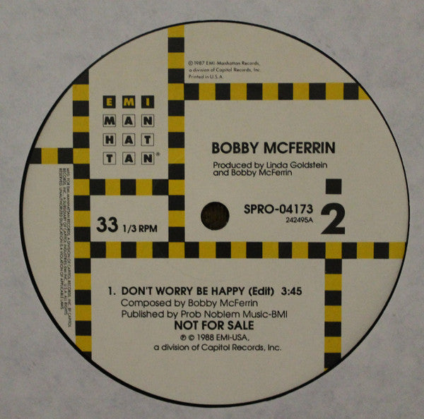Bobby McFerrin : Good Lovin' / Don't Worry Be Happy  (12", Promo)