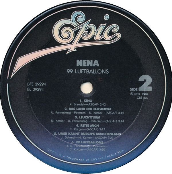 Nena : 99 Luftballons (LP, Album, Pit)