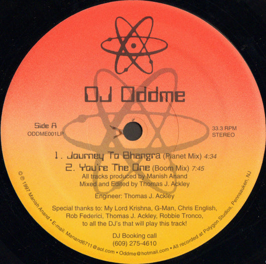 DJ Oddme : Journey To Bhangra (12")