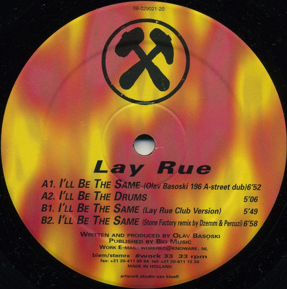 Lay Rue : I'll Be The Same (12")