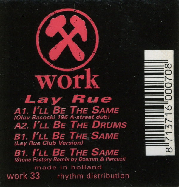 Lay Rue : I'll Be The Same (12")