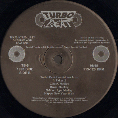DJ Turbo (3) And Beat Boy (3) : Turbo Beat #5 (12", P/Mixed)