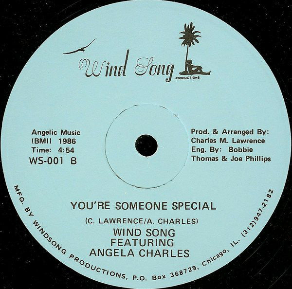 Wind Song Featuring Angela Charles : Love Me Baby (12")