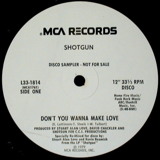 Shotgun (2) : Don't You Wanna Make Love (12", Promo)