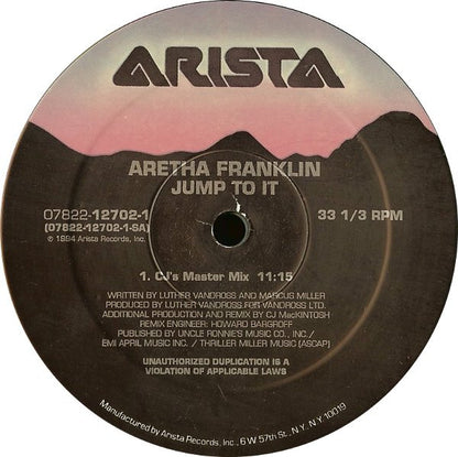 Aretha Franklin : Jump To It / Willing To Forgive (12")