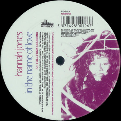 Hannah Jones : In The Name Of Love (12")