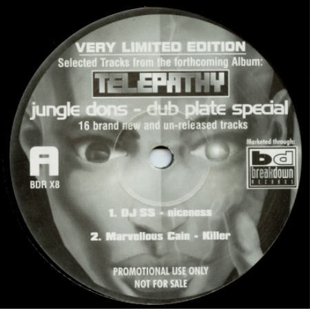 Various : Telepathy - Jungle Dons - Dub Plate Special - (Sampler) (12", Ltd, Promo, Smplr)