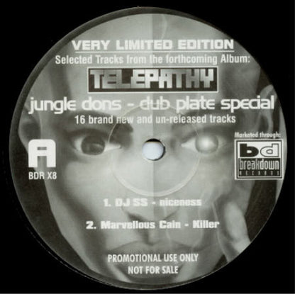 Various : Telepathy - Jungle Dons - Dub Plate Special - (Sampler) (12", Ltd, Promo, Smplr)