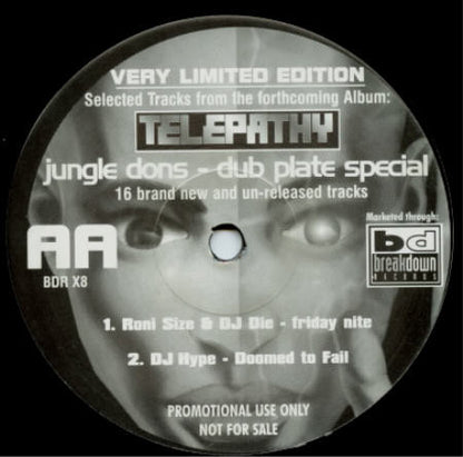Various : Telepathy - Jungle Dons - Dub Plate Special - (Sampler) (12", Ltd, Promo, Smplr)