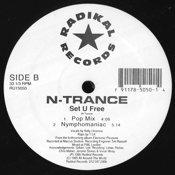 N-Trance : Stayin' Alive / Set U Free (12", Maxi)