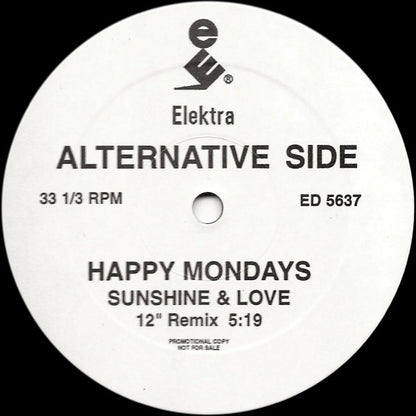 Happy Mondays : Sunshine & Love (12", Promo)