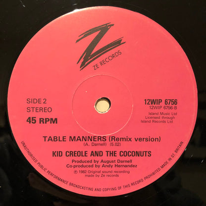 Kid Creole & The Coconuts* : I'm A Wonderful Thing (12", Single)