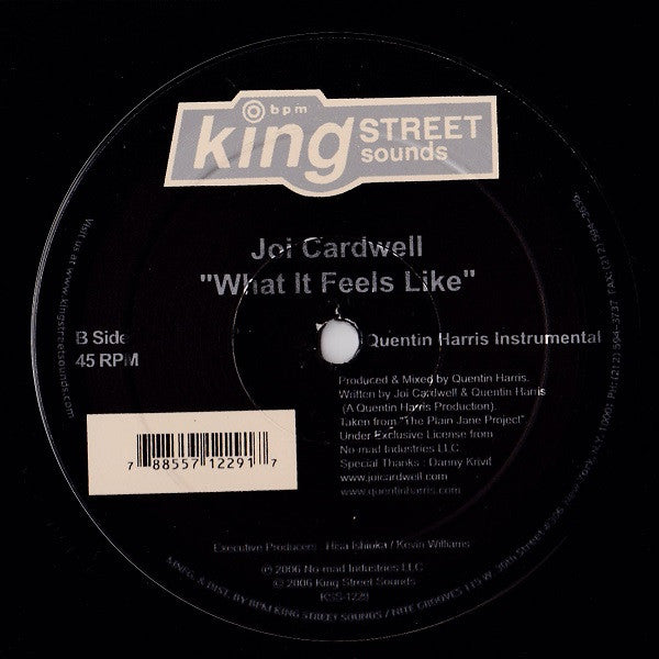 Joi Cardwell : What It Feels Like (12")